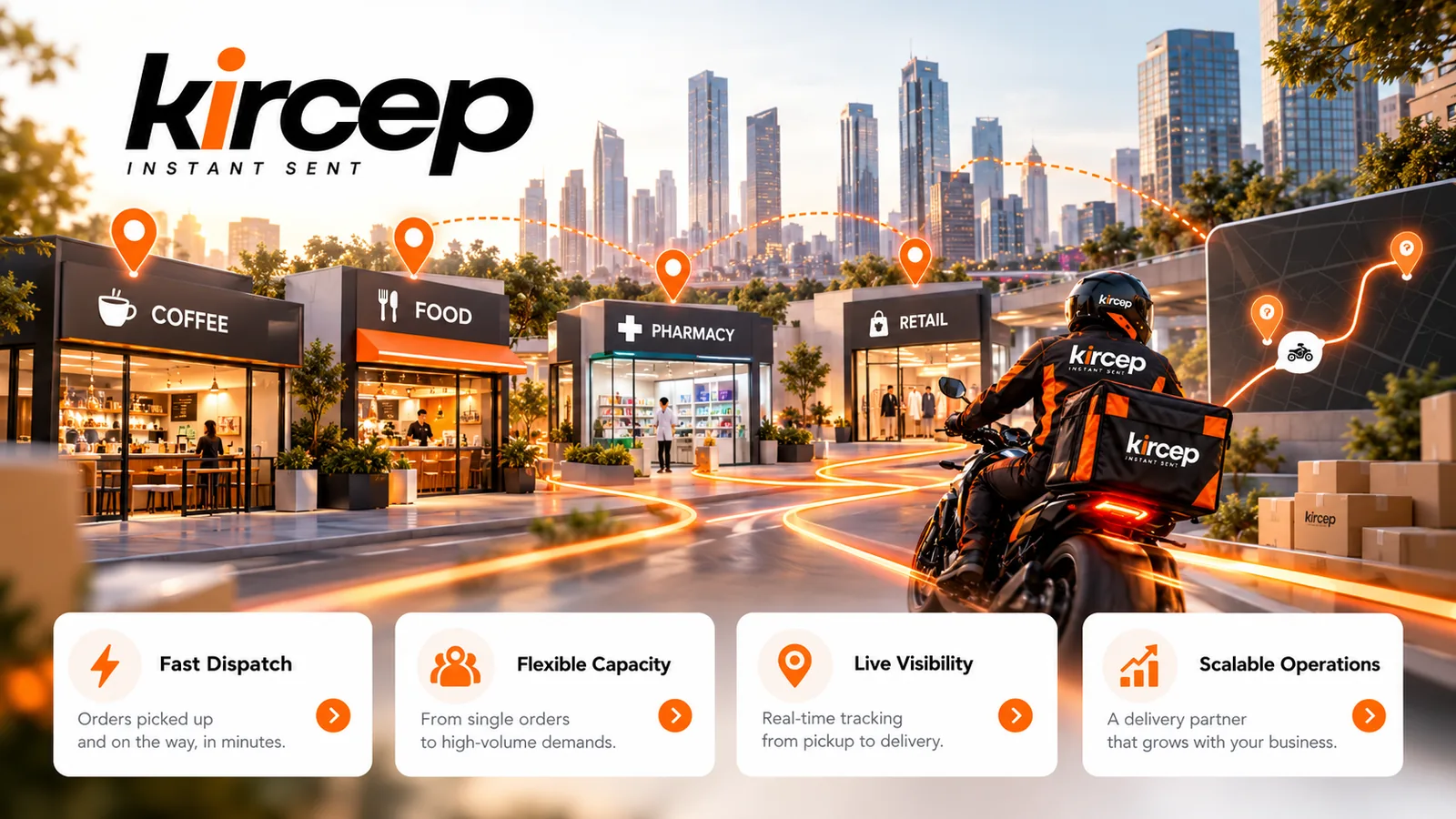 Kircep merchant network illustration