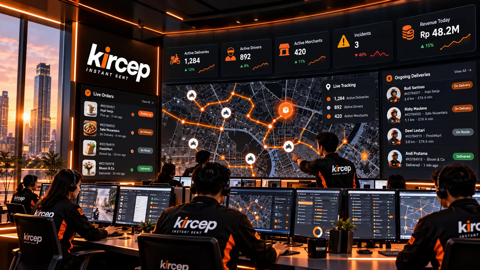 Kircep operations command center illustration